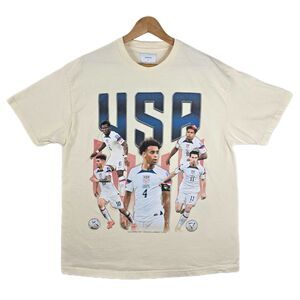 Vibras USA Soccer 2022 World Cup Qatar USMNT T-Shirt Size XL Streetwear Futbol